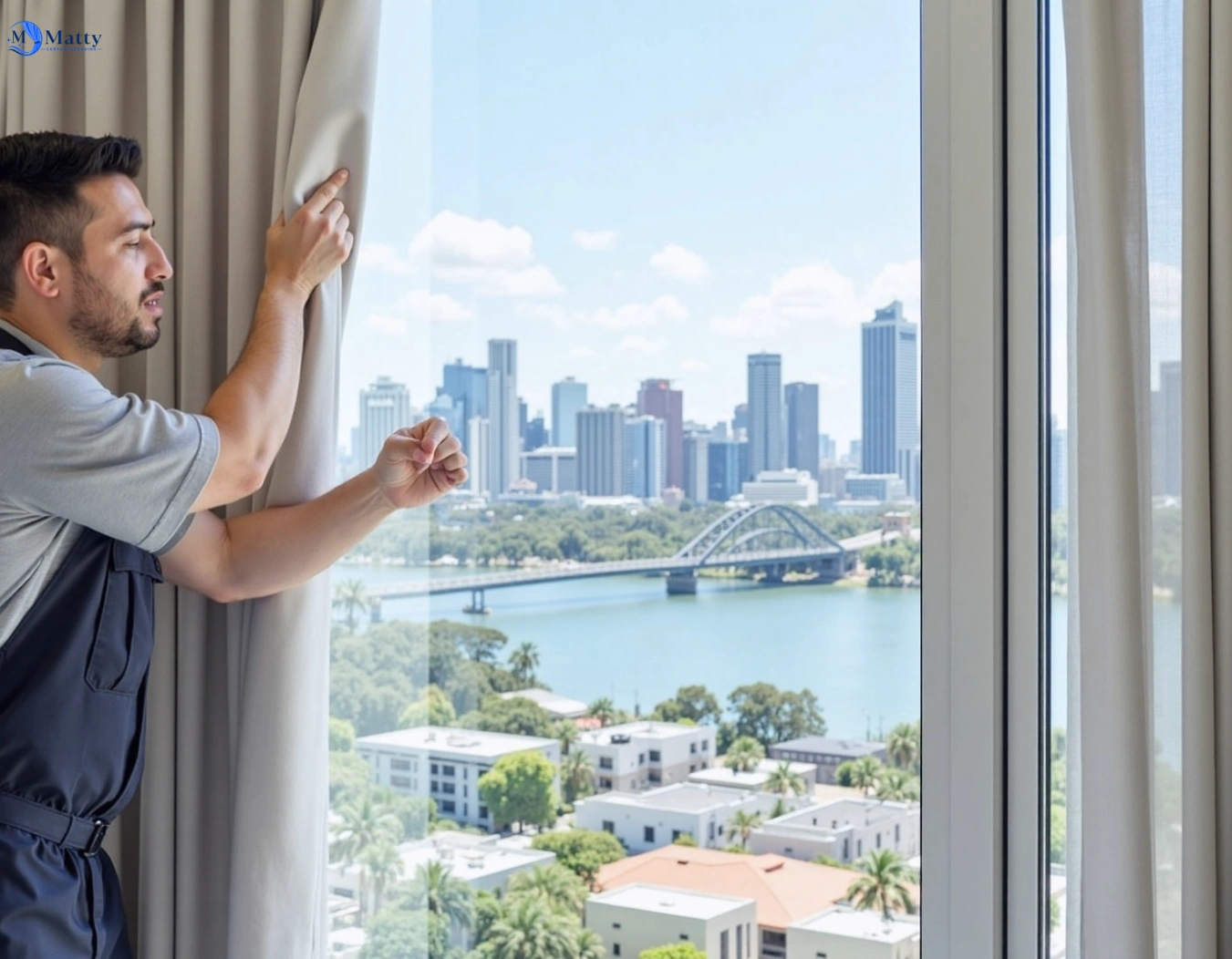 Professional curtain steam cleaning service prahran-vic QLD by Matty Curtain Cleaning